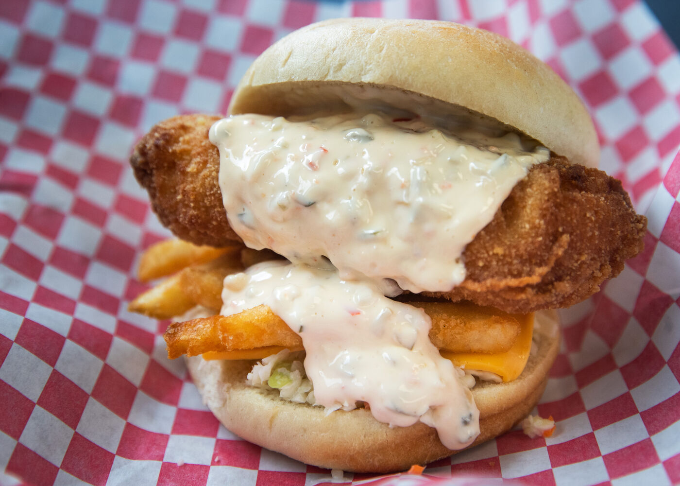 Super Haddock Sandwich is a best-seller at Bailey Seafood